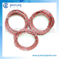 11.5mm 40 Perles Rubberized Granite Diamond Wire Saw